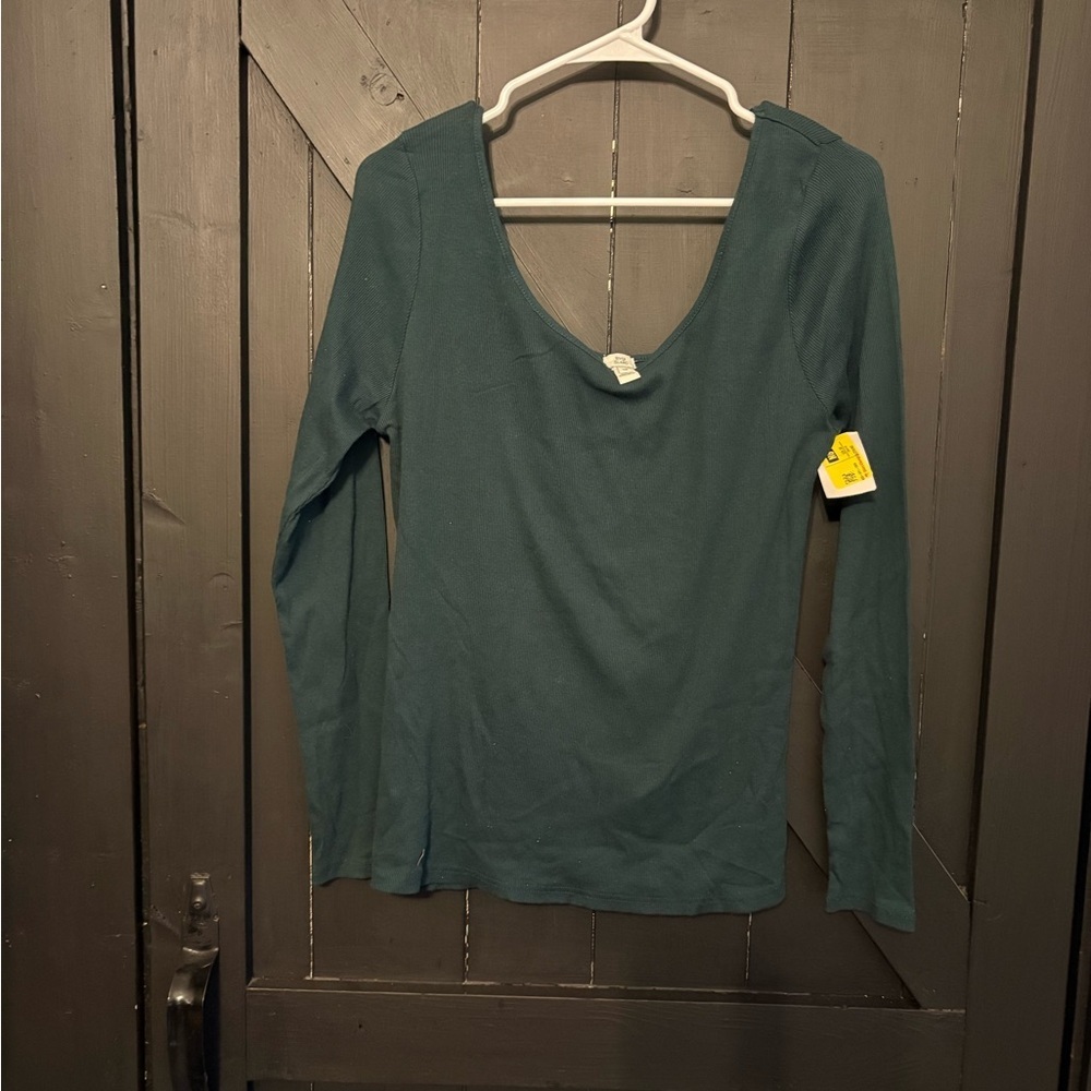 River Island Deep Teal Long Sleeve Top